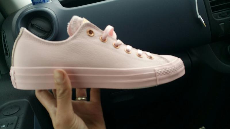 all pink leather converse