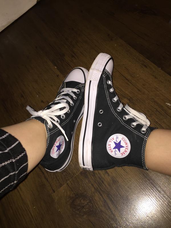 black converse high tops office