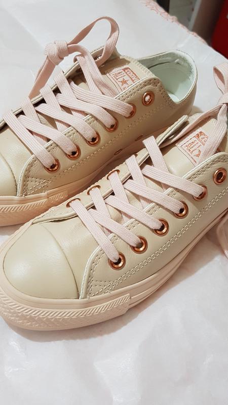 converse pastel rose leather