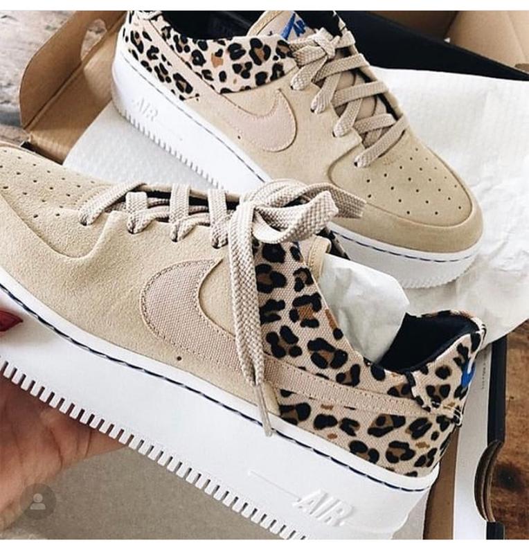nike air force one sage leopard