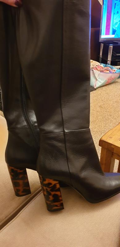 office tortoiseshell boots