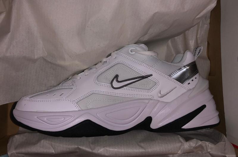 Nike M2k Tekno Trainers White Cool Grey Black Hers Trainers