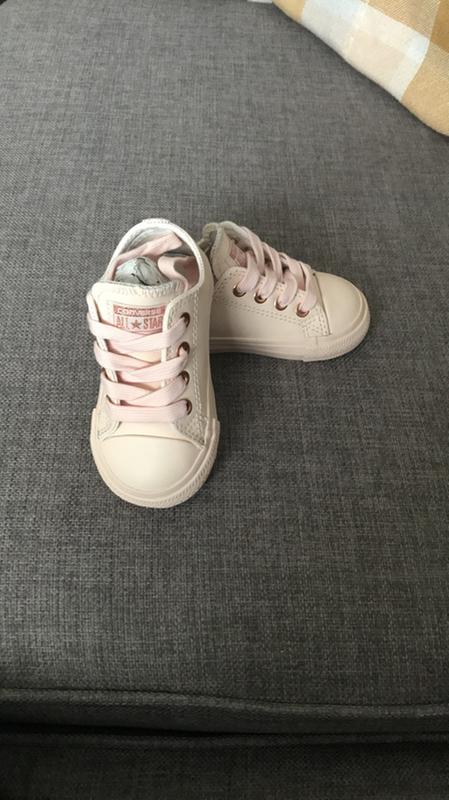 infant rose gold converse