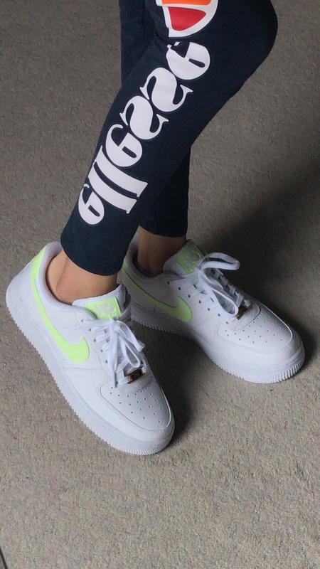 nike air force 1 07 trainers white barely volt f