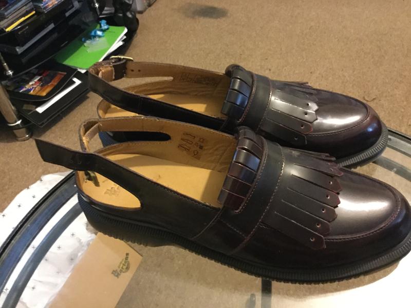 dr martens slingback loafers