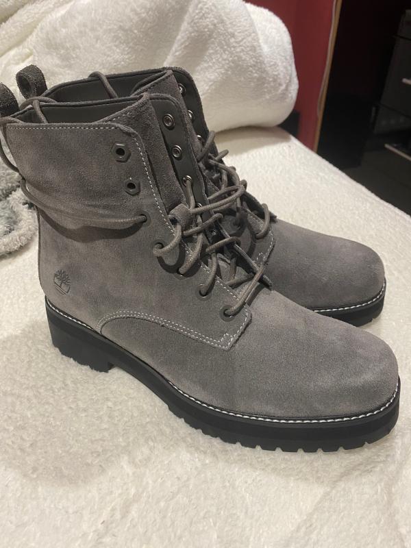 timberland lux lace up boots black leather