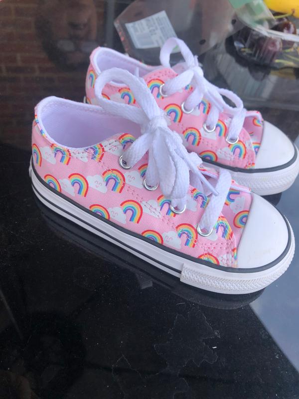 converse rainbow kids