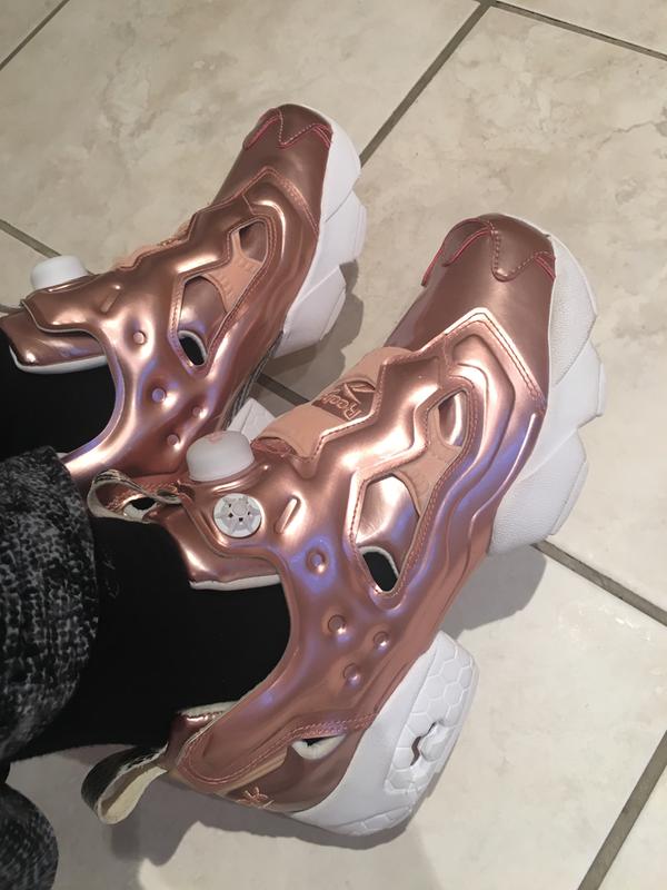 reebok insta pump fury rose gold