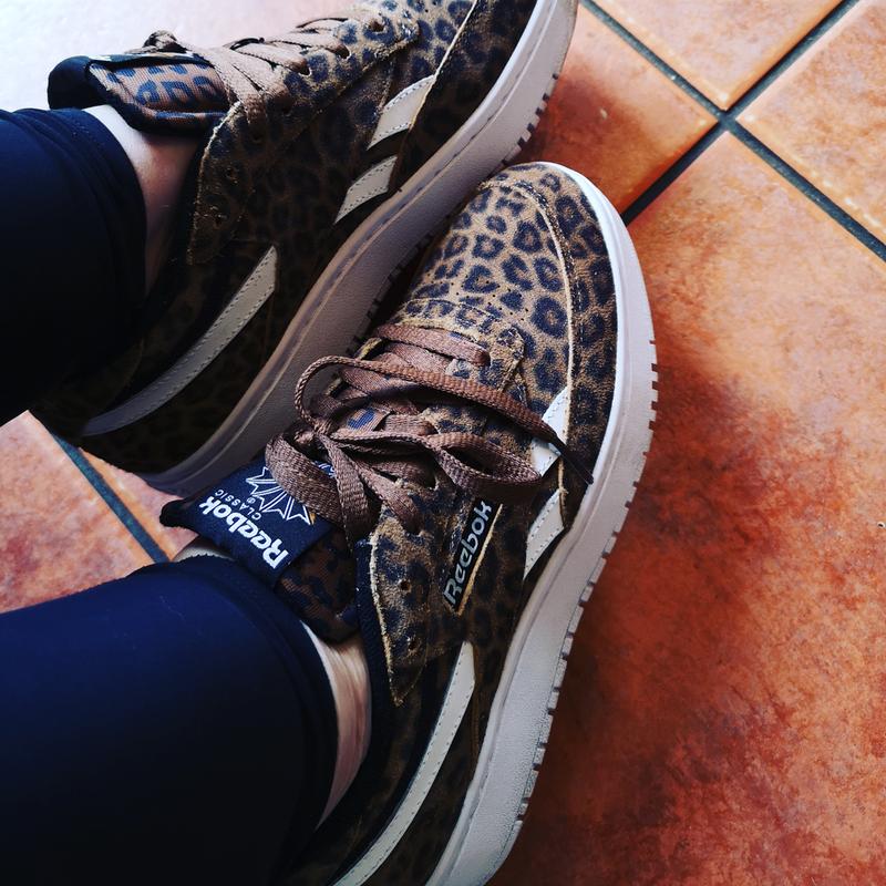 reebok leopard print trainers