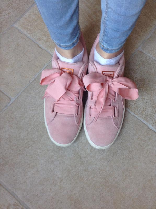 puma heart basket coral puma heart basket coral