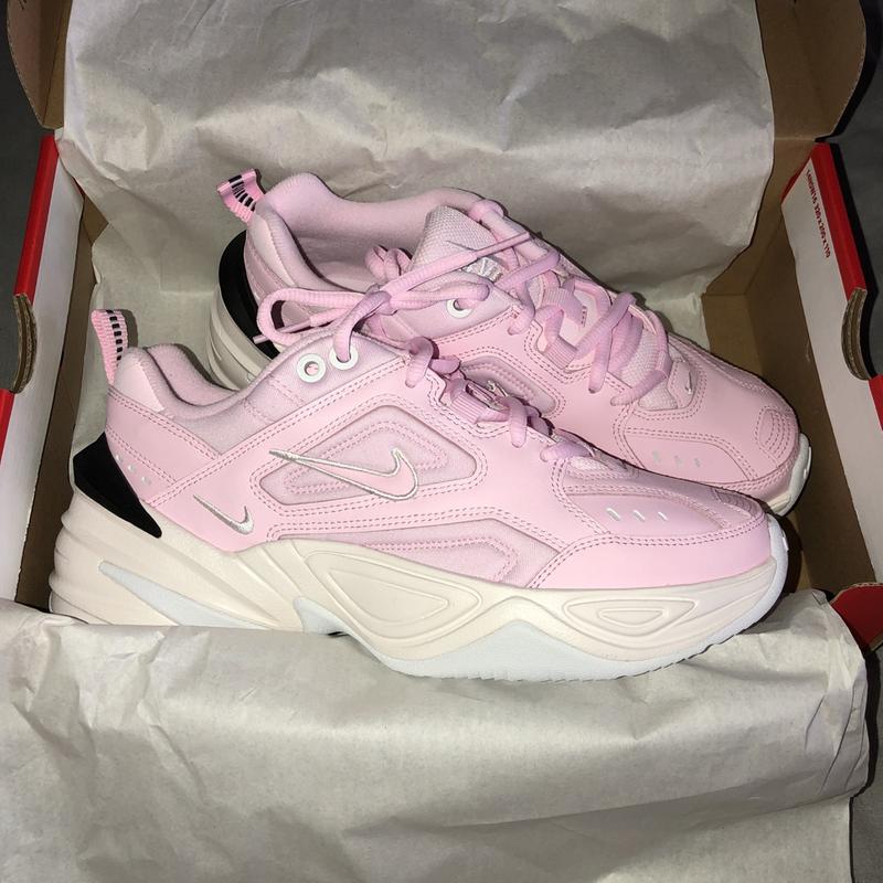 Nike M2k Tekno Trainers Pink Foam Black Phantom White F Hers Trainers