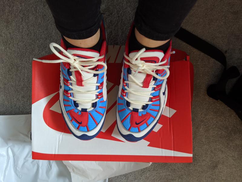 air max 98 summit white blue void red