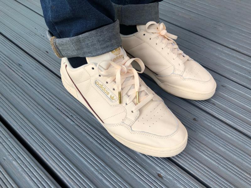 adidas continental 80s trainers chalk night cargo met gold exclusive