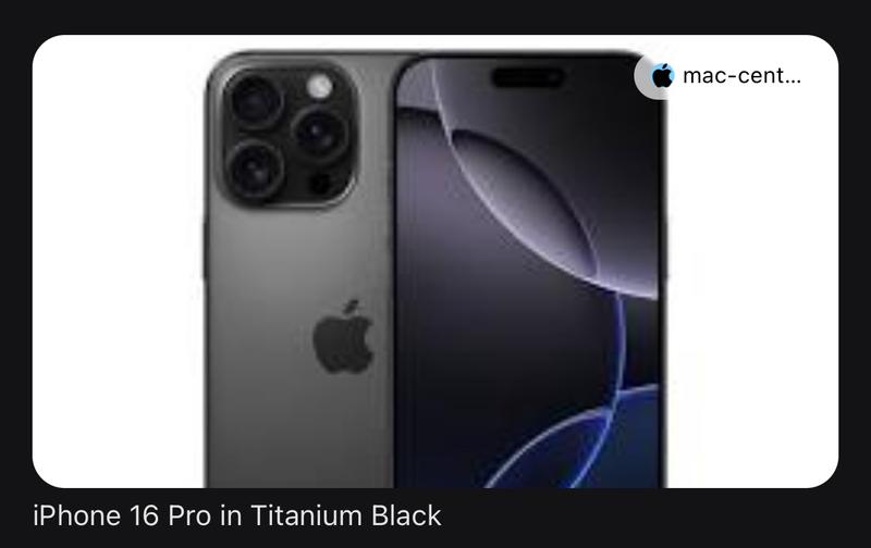 Apple iPhone 16 Black 128 GB | Optimum Mobile