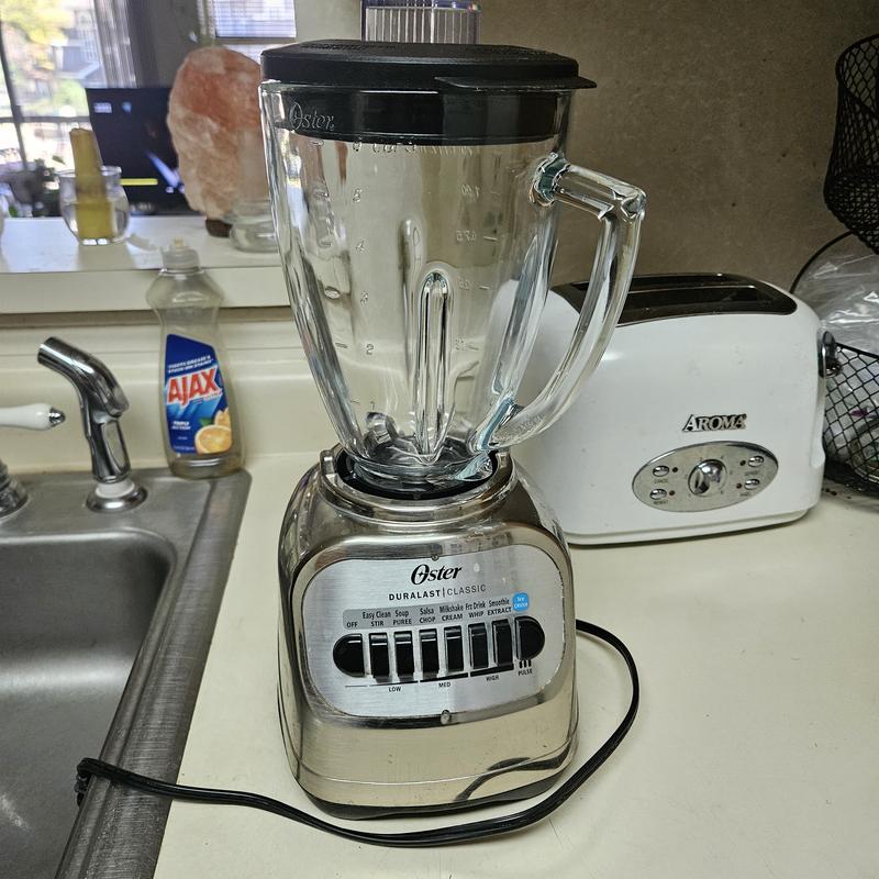Oster® Classic Series 8-Speed Blender with 6-Cup Glass Jar, Gray