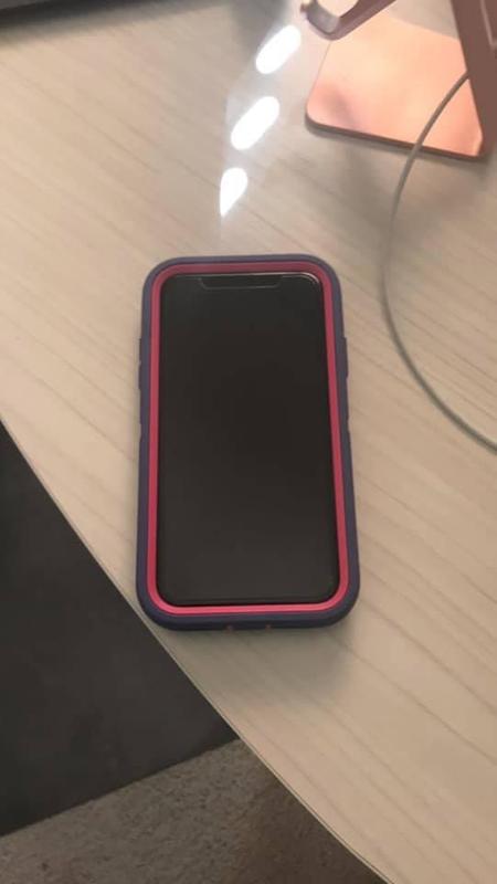 The Screen Protector w/ Phone Case around It