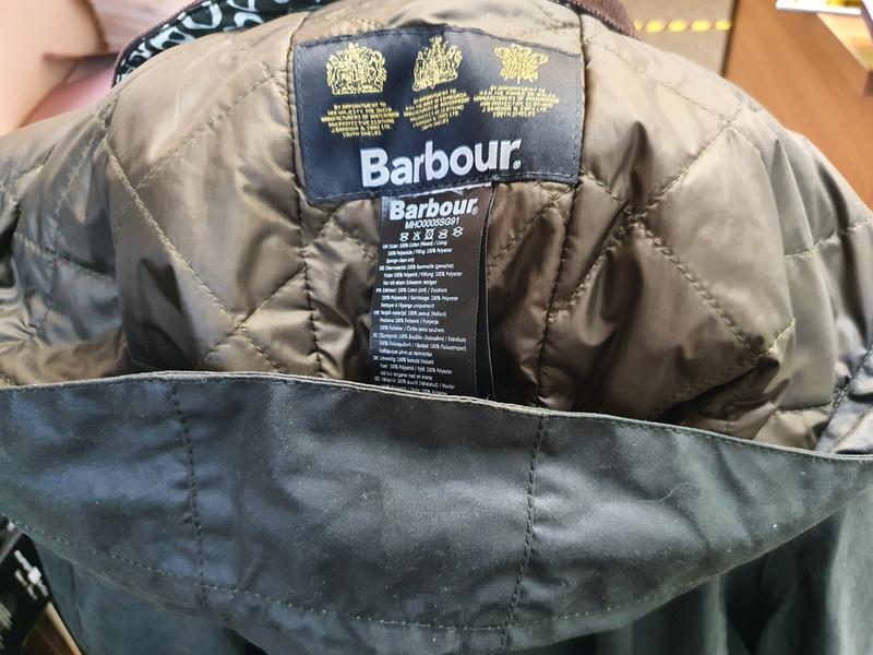 Barbour wax hood olive hotsell