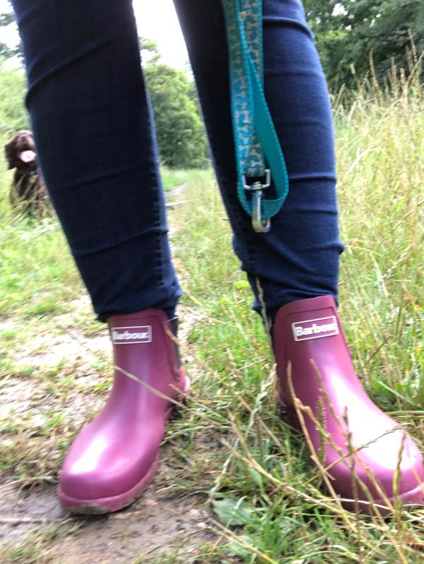 Pink barbour clearance wellies