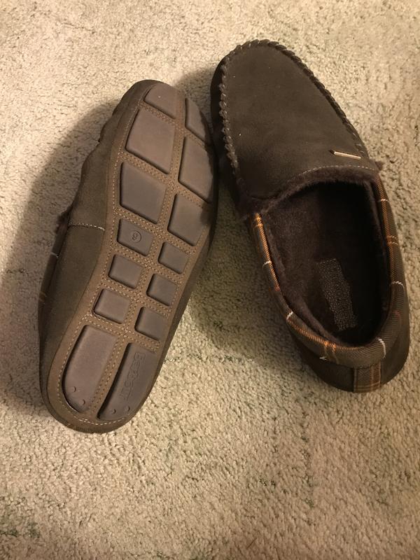 Barbour mens hot sale leather slippers