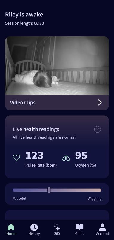 Baby is "awake" and "moving"...no she actually wasnt