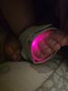 Fairly easy to put on. May need a sock over it if your baby likes to kick it off.