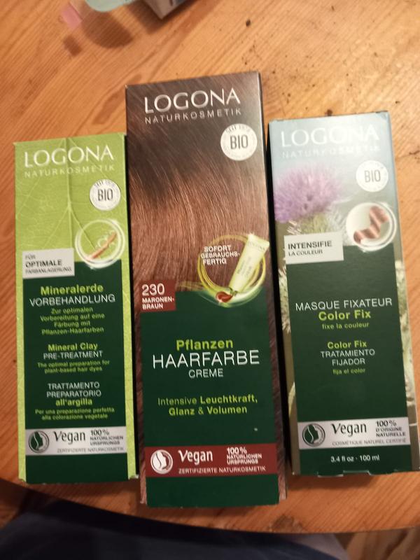 Pflanzen-Haarfarbe Creme 230 Maronenbraun Naturkosmetik | LOGONA