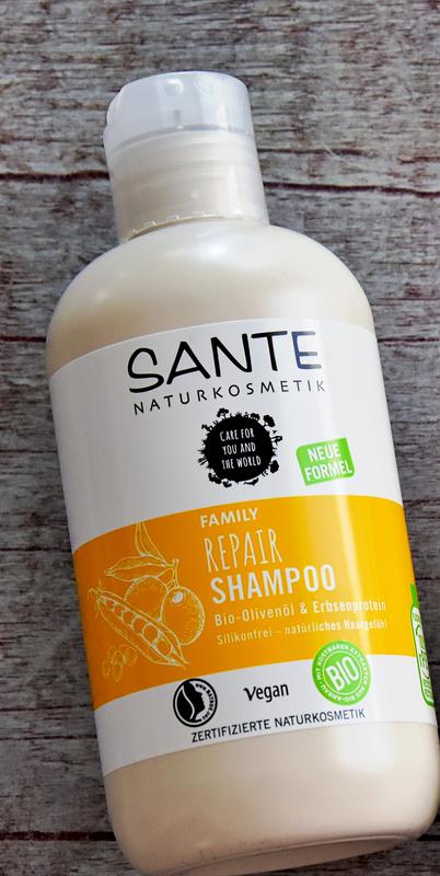 | Bio-Olivenöl Shampoo & Repair SANTE Erbsenprotein Naturkosmetik