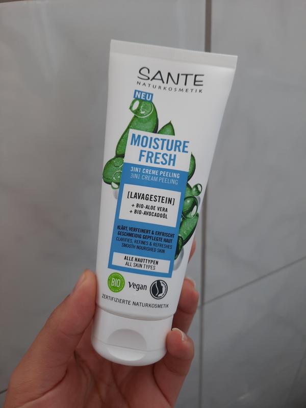 Moisture Fresh 3in1 mit SANTE Peeling Bio-Avocadoöl & | Lavagestein, Bio-Aloe Vera Creme Naturkosmetik