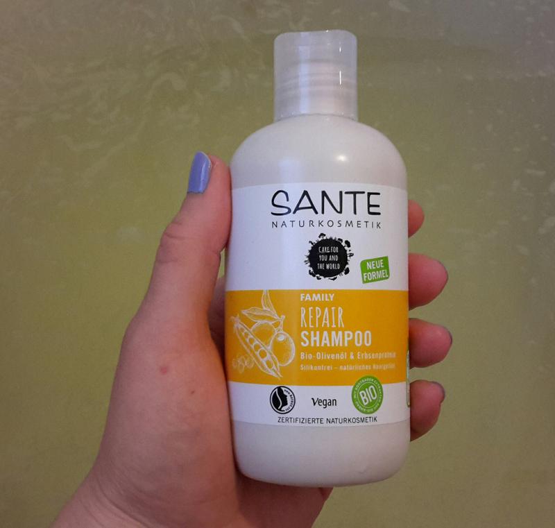Repair Shampoo Bio-Olivenöl & Erbsenprotein Naturkosmetik SANTE 