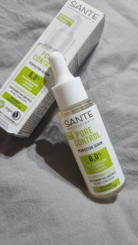 Pore Control Perfector Serum & Bio-Gänseblume, mit Naturkosmetik SANTE | Glycerin Evermat