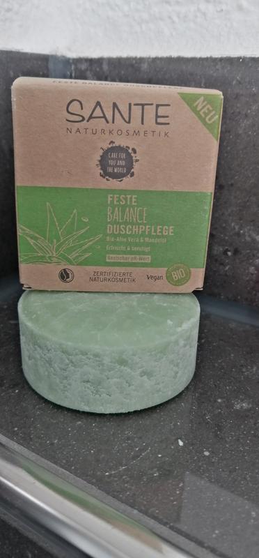 Vera Bio-Aloe Mandelöl SANTE Duschpflege & Balance | Feste Naturkosmetik