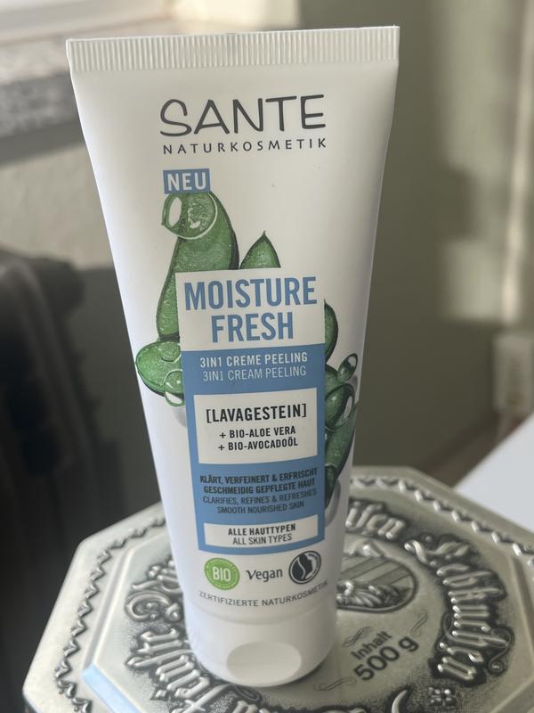 Moisture Fresh 3in1 Creme | & Naturkosmetik SANTE Bio-Avocadoöl Vera Bio-Aloe Peeling Lavagestein, mit
