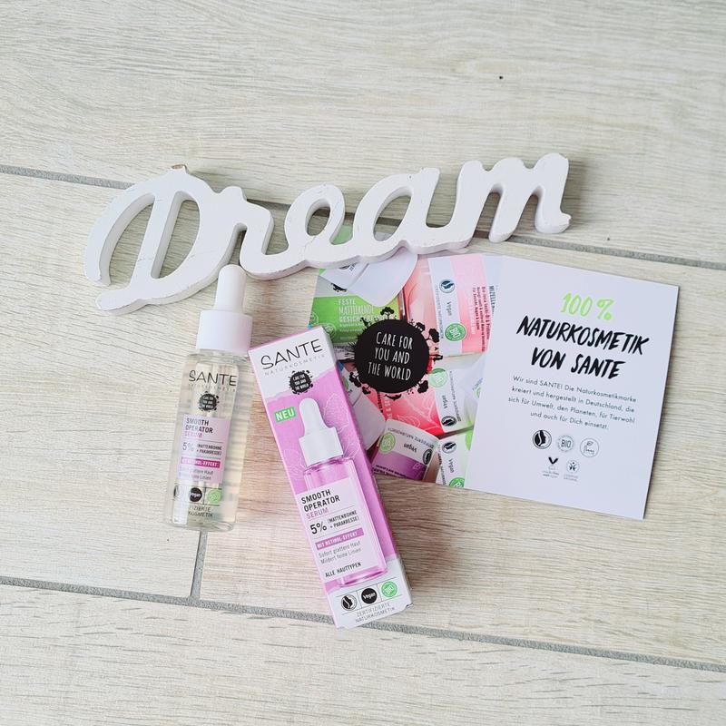 SANTE Naturkosmetik Smooth Operator Serum – 30 Ml, Mit Pflanzlichem Retinol-Effekt Gegen Erste Falten