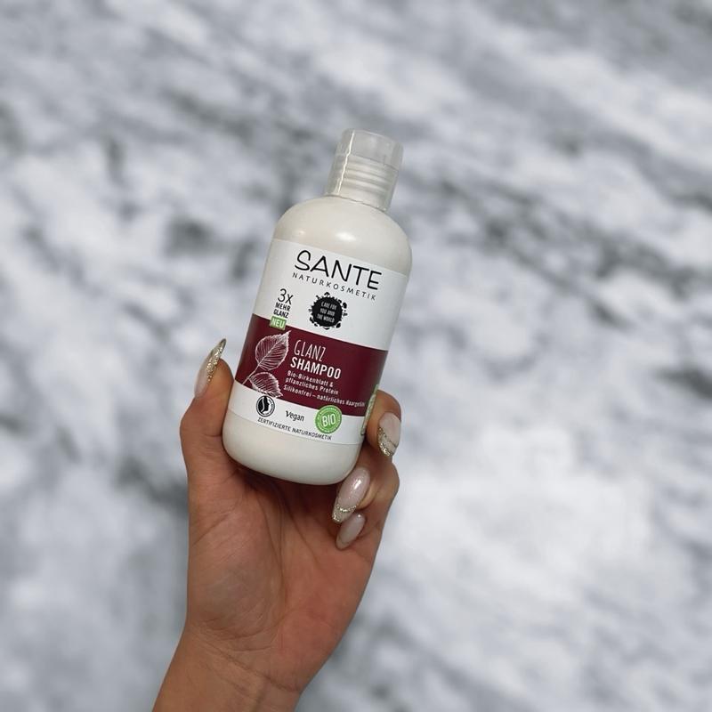 Glanz Shampoo Protein | Naturkosmetik SANTE Bio-Birkenblatt pflanzliches 