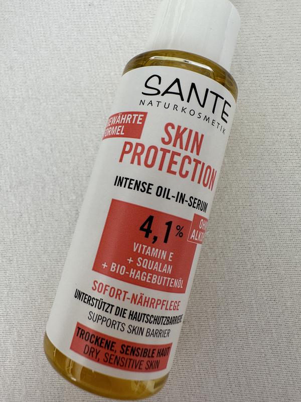 Skin Protection Intense Serum mit Vitamin E, Squalan & Bio-Hagebuttenöl |  SANTE Naturkosmetik