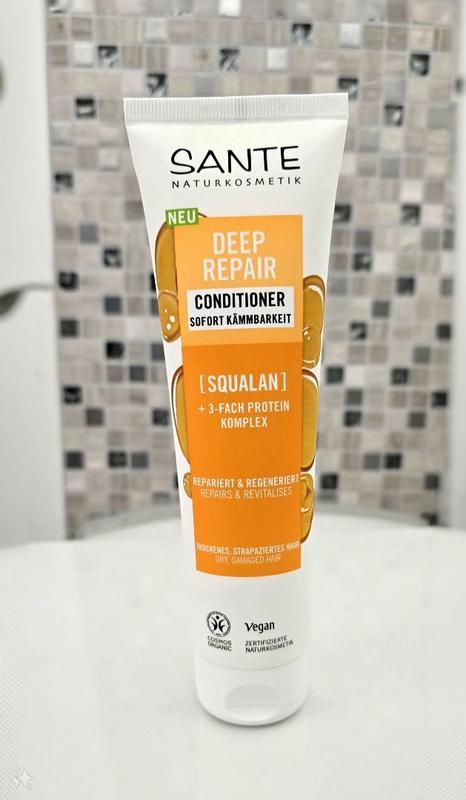 SANTE Naturkosmetik Deep Repair Conditioner – 150 Ml – Mit Squalan & 3-Fach Protein Komplex – Für Trockenes & Strapaziertes Haar – Vegan & Silikonfrei