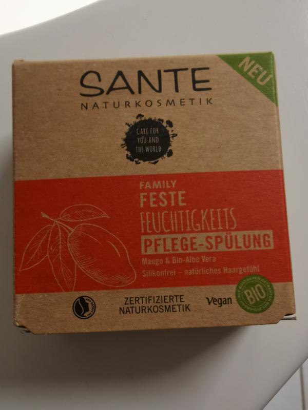 Feste Feuchtigkeits Pflege-Spülung Mango & Bio-Aloe Vera | SANTE  Naturkosmetik | Spülungen