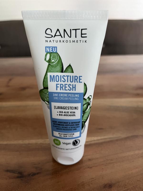 Moisture Fresh 3in1 Creme Peeling mit Lavagestein, Bio-Aloe Vera &  Bio-Avocadoöl | SANTE Naturkosmetik