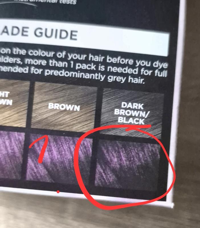 What was advertised to my hair colour... where is it?
