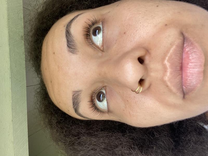 Lashes with Mascara on