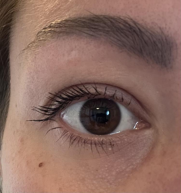 Eye with product on