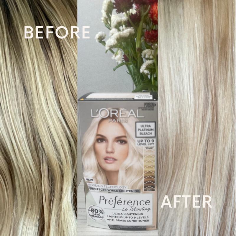 Before and after use of preference Le Blonding .
