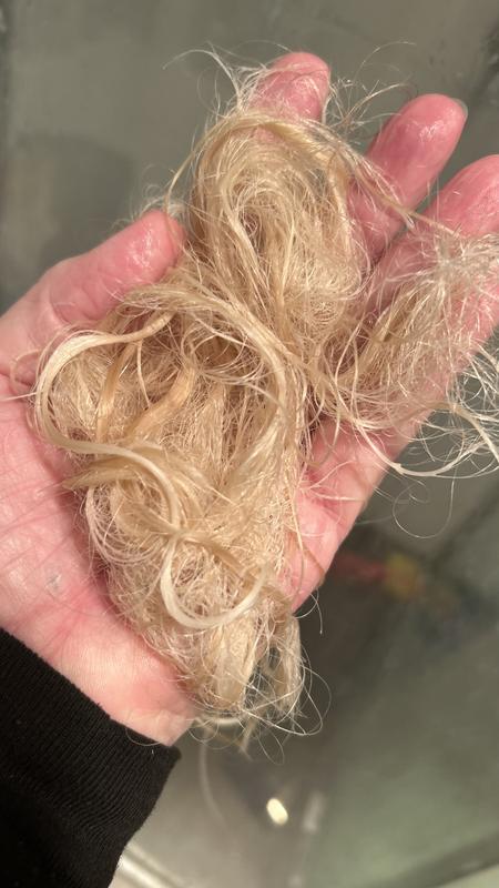 The first handful of hair .. have 4 more !!!