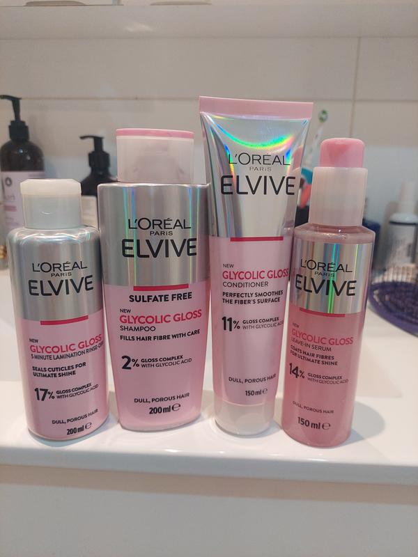 Loreal Elvive Glycolic Gloss range