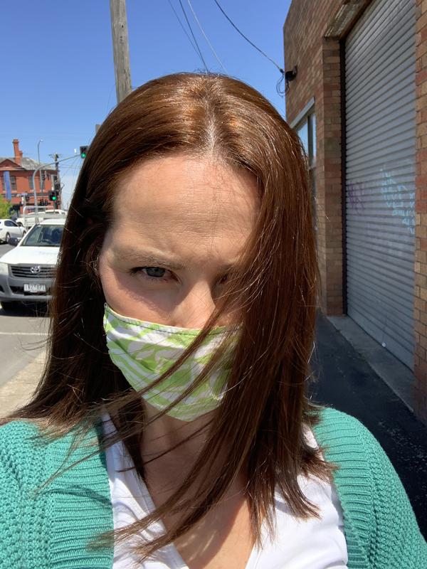 Orange hair in sun