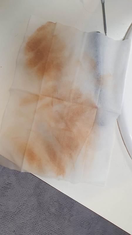 After wiping it off...