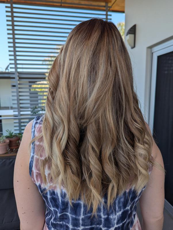 Beautifully blended into my hair