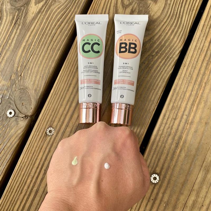 Magic CC und BB Cream vor dem Verreiben