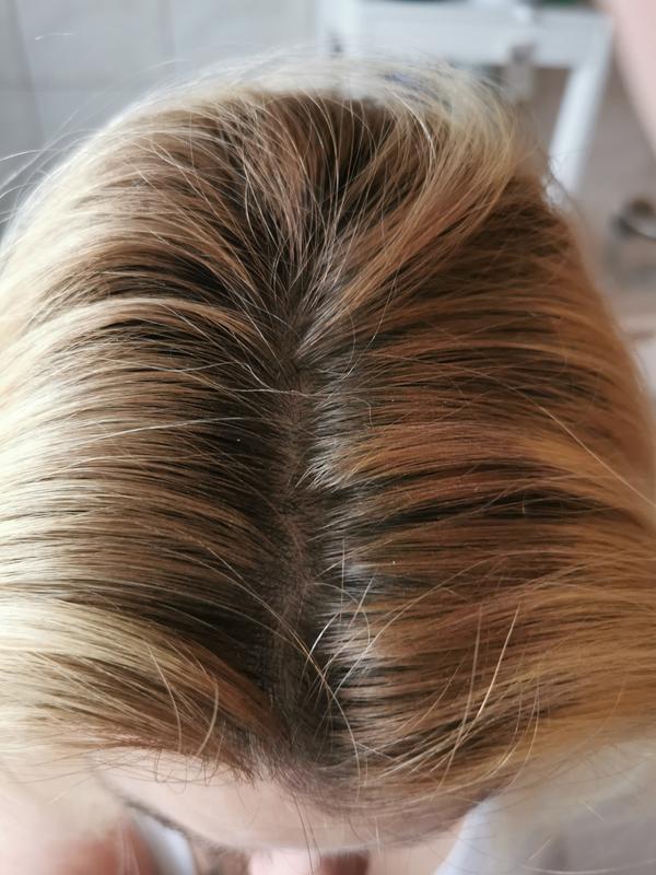 NACH dem Trockenshampoo