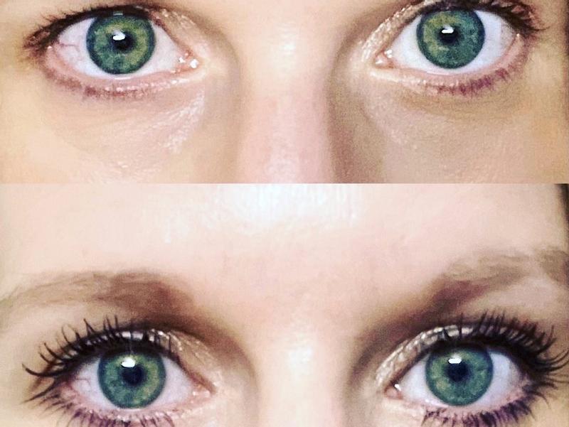 Teleskopisch strahlende Augen durch intensives Schwarz